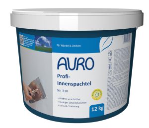 AURO Profi-Innenspachtel Nr. 338 – 12 kg Großgebinde für professionelle Anwendungen