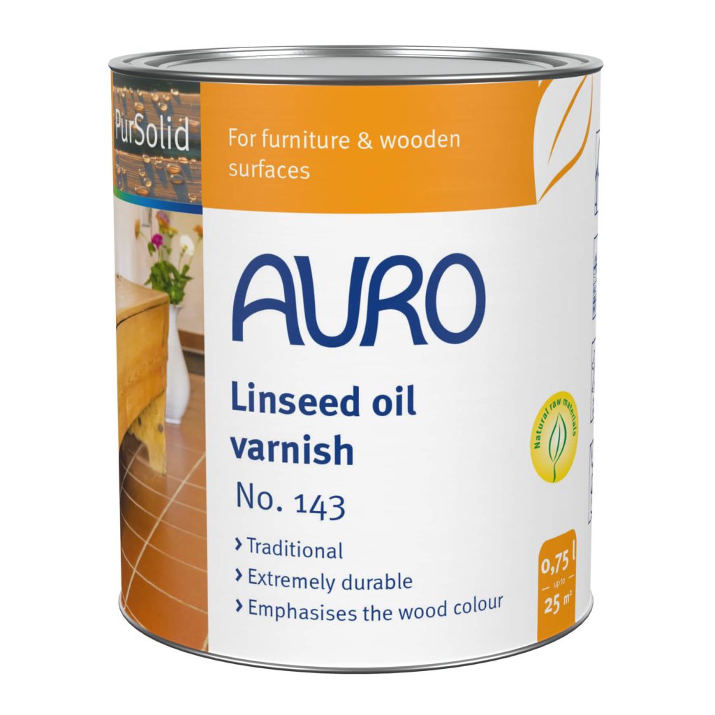 Linseed oil varnish