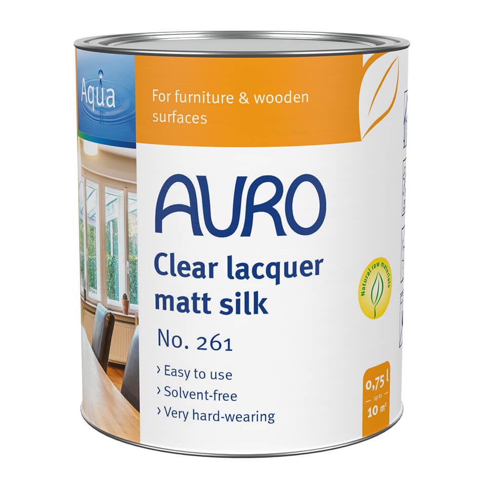 Clear lacquer, matt silk