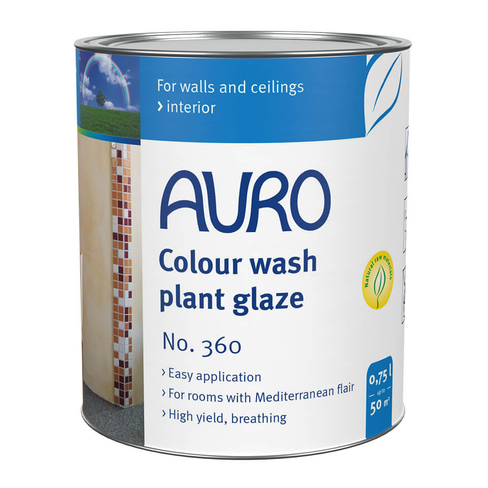 Colour wash plant glaze, reseda yellow