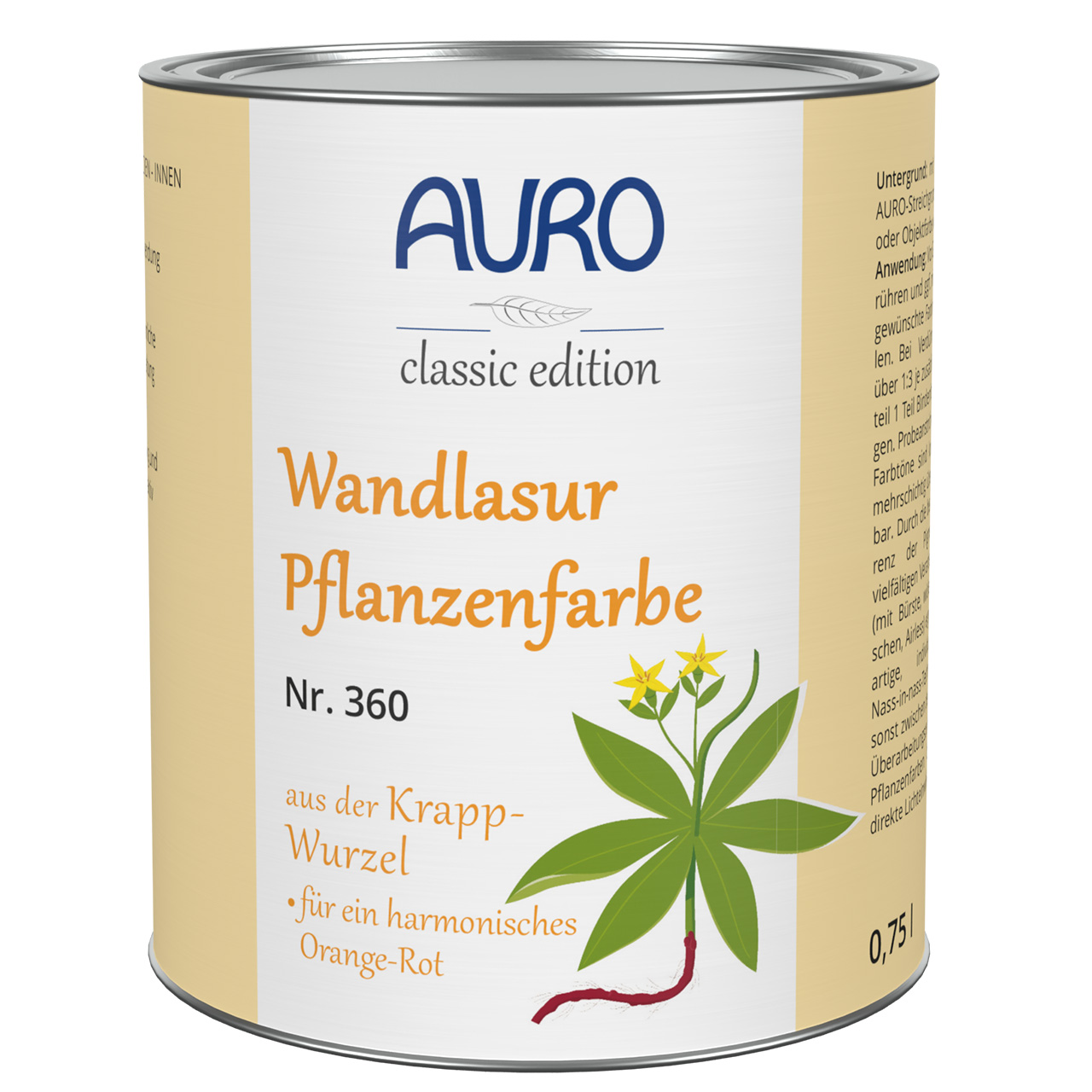 Wandlasur-Pflanzenfarbe