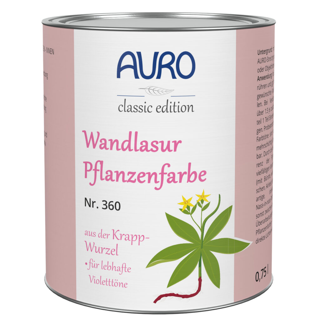 Wandlasur-Pflanzenfarbe