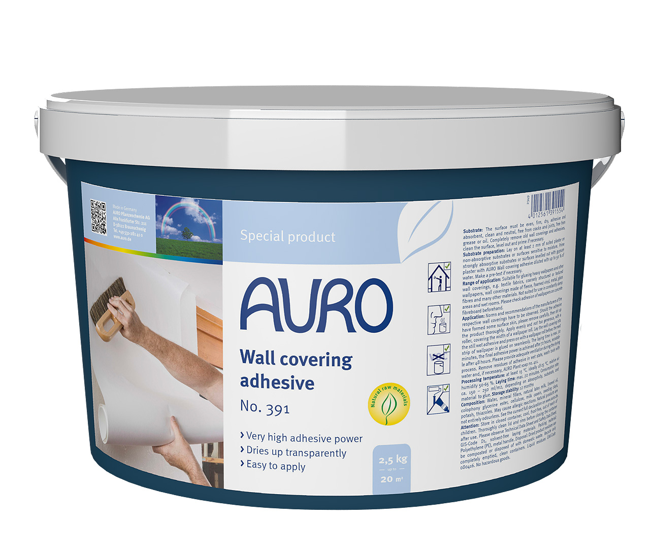 Wall covering adhesive