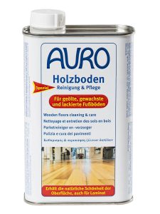AURO Holzboden Reinigung & Pflege Nr. 661, 0,5 Liter Blechflasche, gründliche Reinigung & schonende Pflege für geölte, gewachste & lackierte Böden.