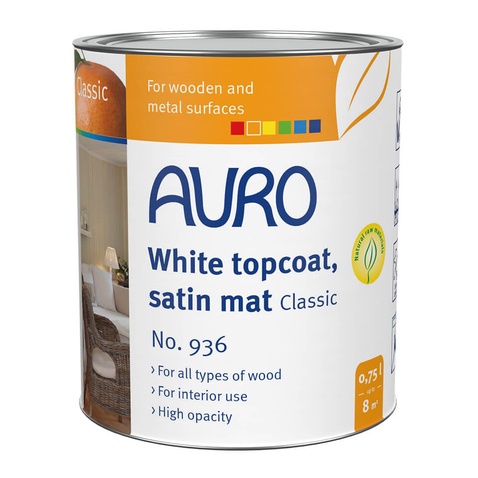 White topcoat, satin mat, Classic